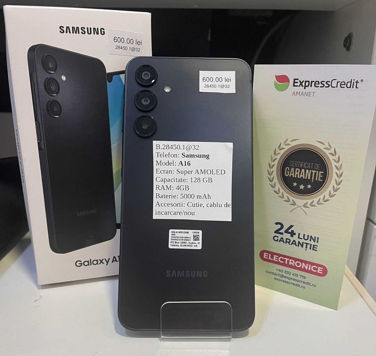 Telefon Samsung A16 (AG32 B28450.1) 2 ANI GARANTIE!