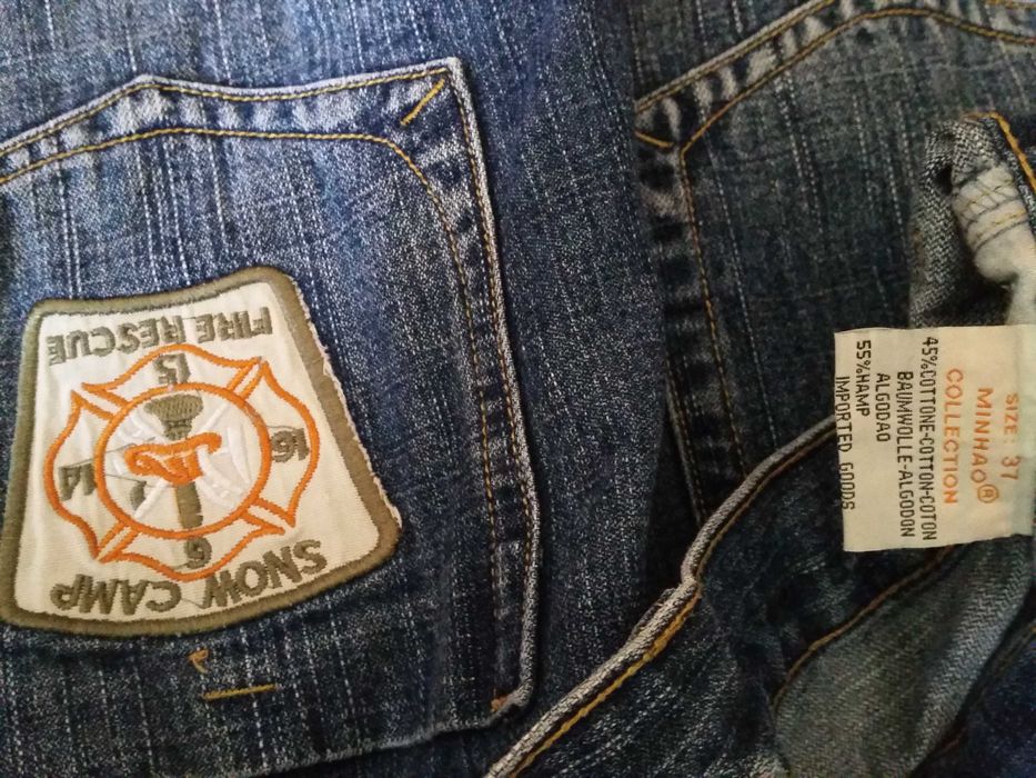 Дънки с уникални мотиви нови