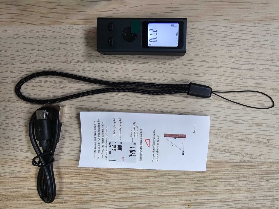 Мини рулетка ролетка електронна дигитална лазерна далекомер 60м