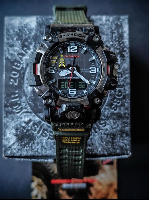 Casio G-Shock Mudmaster GWG-2000 cu cutie originală - Carbon Triple Sensor