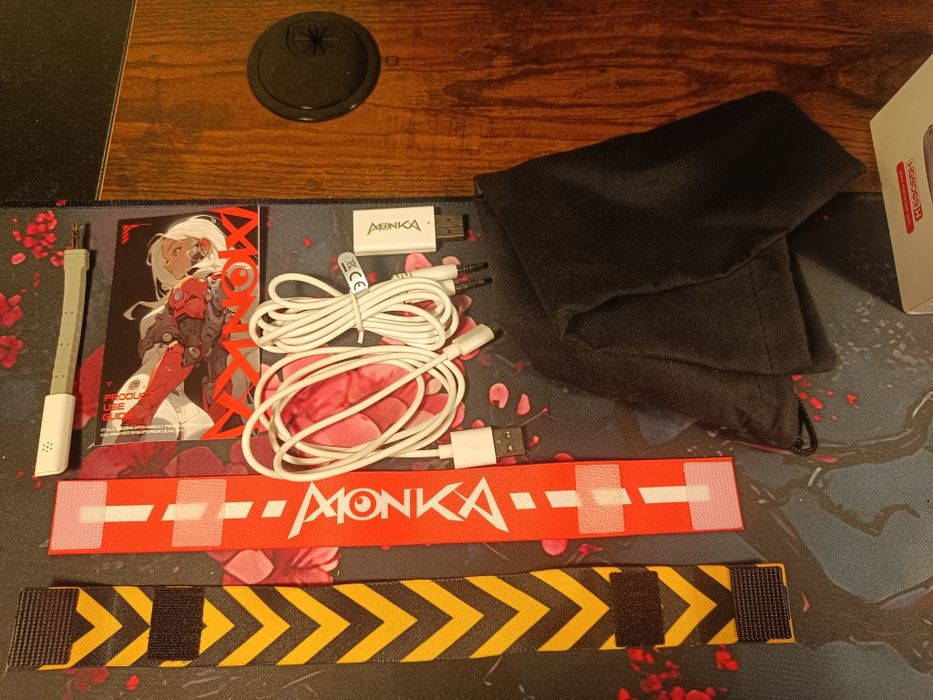 Безжични слушалки Monka Echo - tri-mode wireless gaming headset