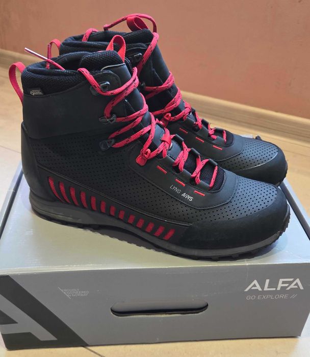 Мъжки туристически обувки ALFA Lyng A/P/S - черни - EU44 / UK 10