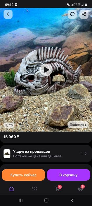 Грот рыба Скилет