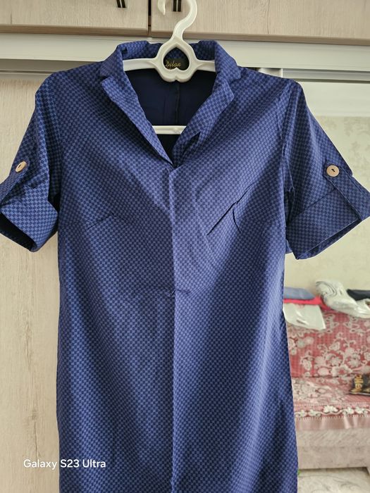 Платье-рубашка на осень-весну 46-48 размер