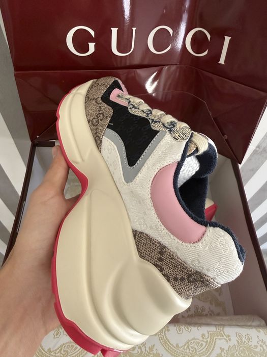 Gucci Rhyton Blue Pink - Full Box - 36,37,38