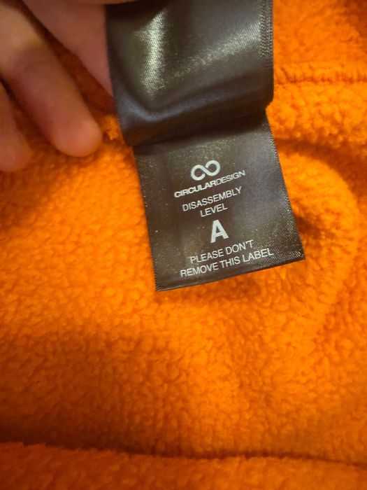 The North Face Yumiori Full-Zip Fleece Jacket in Agate Orange and Asphalt Grey