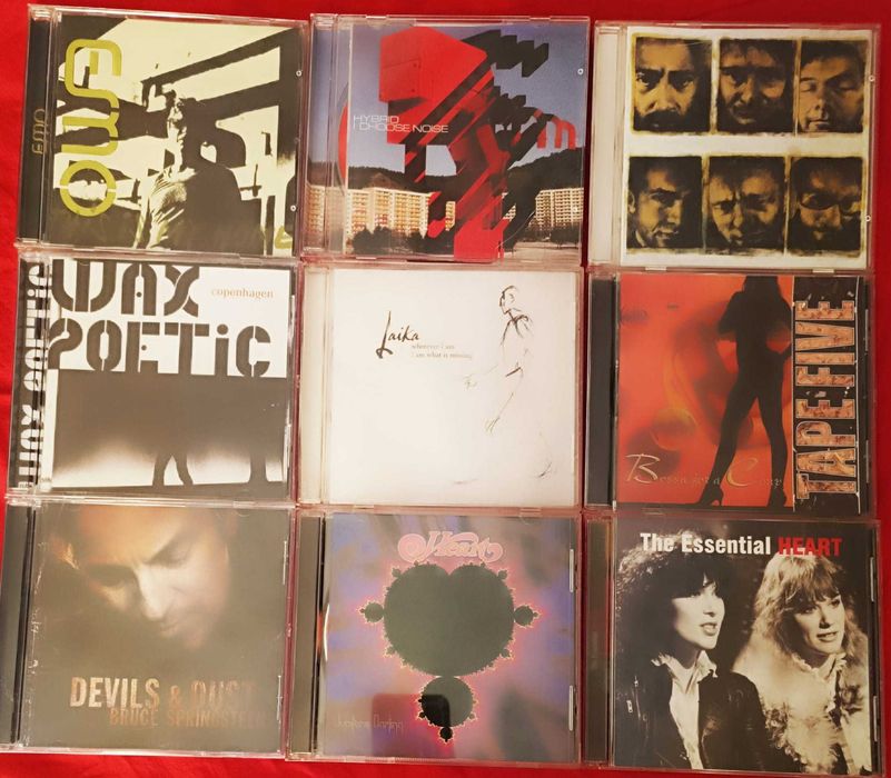 CD оригинални и лицензиони рок, поп, електроника и джаз като нови.