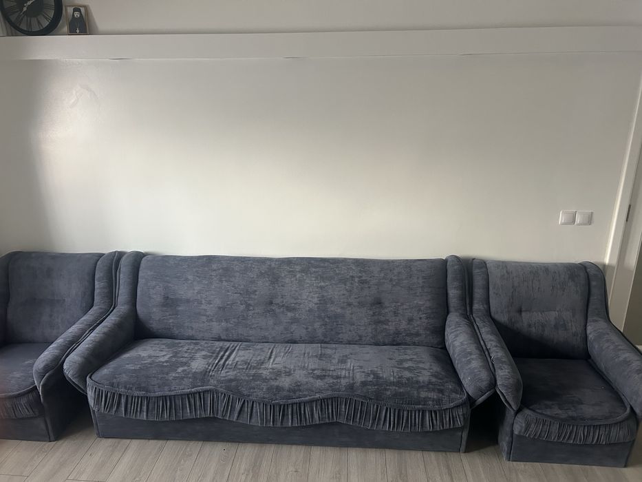 Vand canapea set cu 2 fotolii
