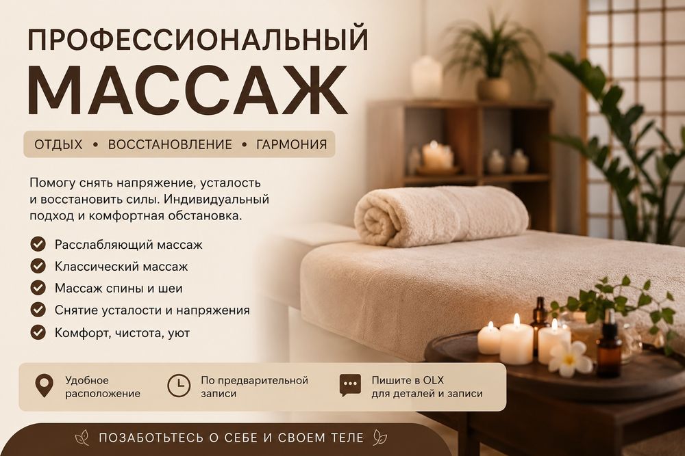 Массаж профессиональный