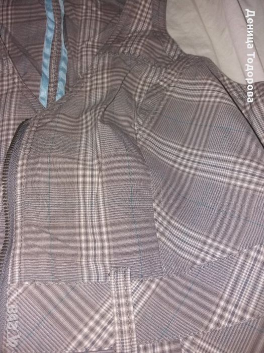 кариран къс елек