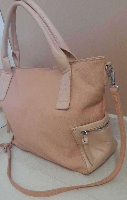 Голяма розова чанта