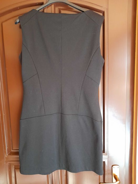 Sarafan de jerse, negru, marimea 40