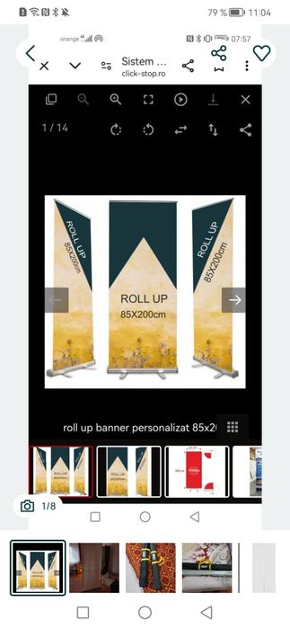 Roll up banner publication reclama