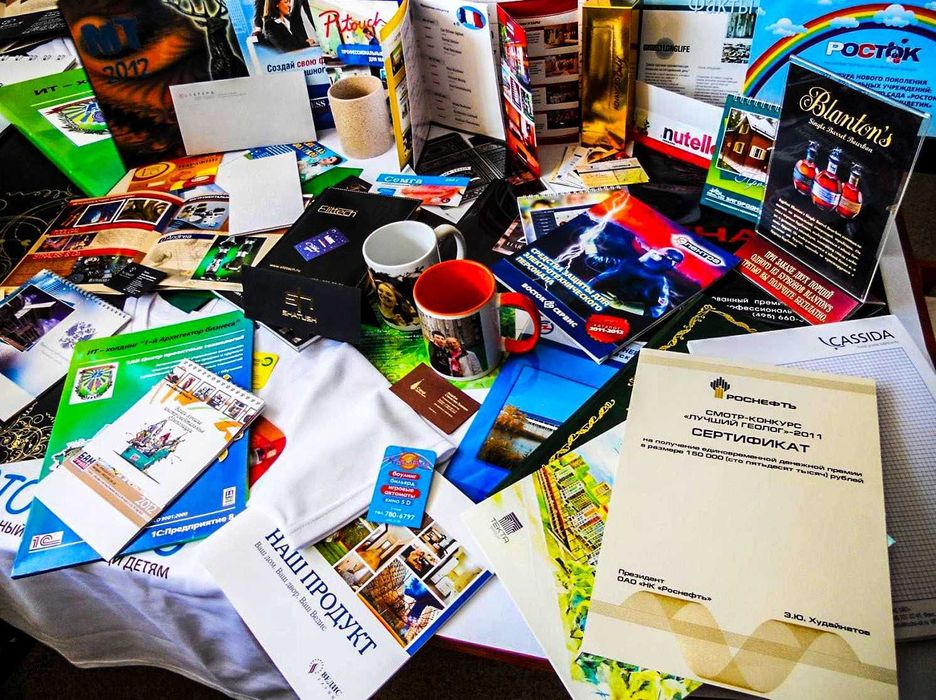 Полиграфия: визитки, буклеты, каталоги, меню - печать