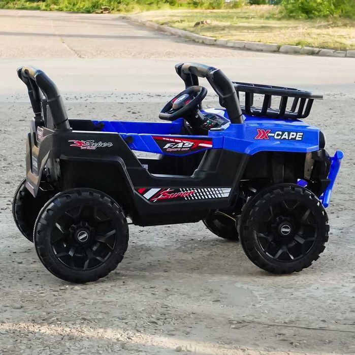 Masinuta electrica copii 4x4, 2-4 ani,CAPE-X, 100W,12V, scaun tapitat