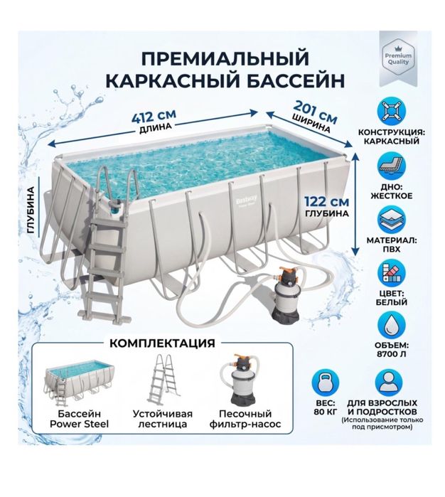 Бассеин каркасный