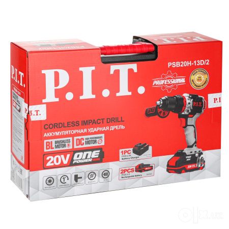 Шуруповёрт P.I.T. PSB20H-13C/2 (серия OnePower 20V).