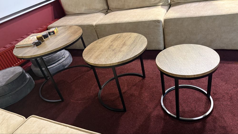 Стол журнальный из трех