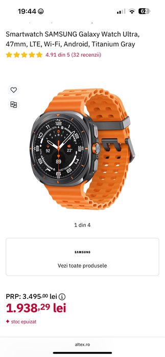 Smartwatch Samsung Galaxy Watch Ultra LTE Titanium Gray  47mm