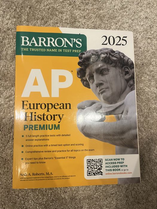 Barron’s AP European History Premium 2025 – подготовка за AP изпит