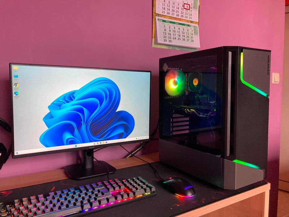 Геймърски компютър AMD 6x3,5 GHz NVIDIA GTX 660, 16GB RAM, SSD, HDD, Winows 11