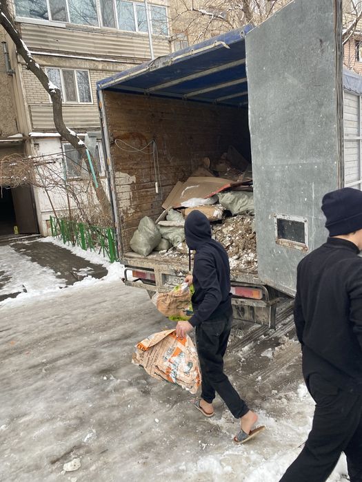 Вывоз мусора шымкент Газел строителный отход қоқыс старый хлам мебель