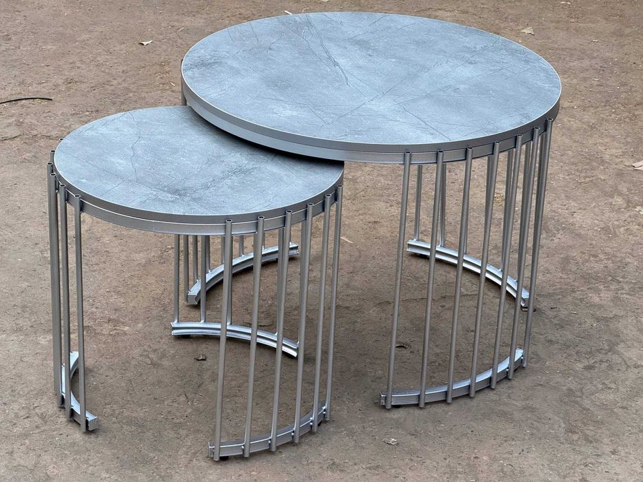 Комплект журнальных столиков (она-бола), круглые кофейные столы