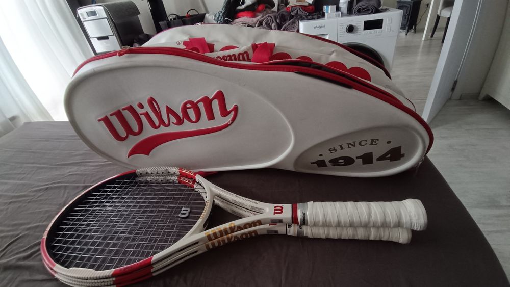 Тенис ракети Wilson Pro Staff 95 " 2 бр. (със сак Wilson 1914) - юбил.