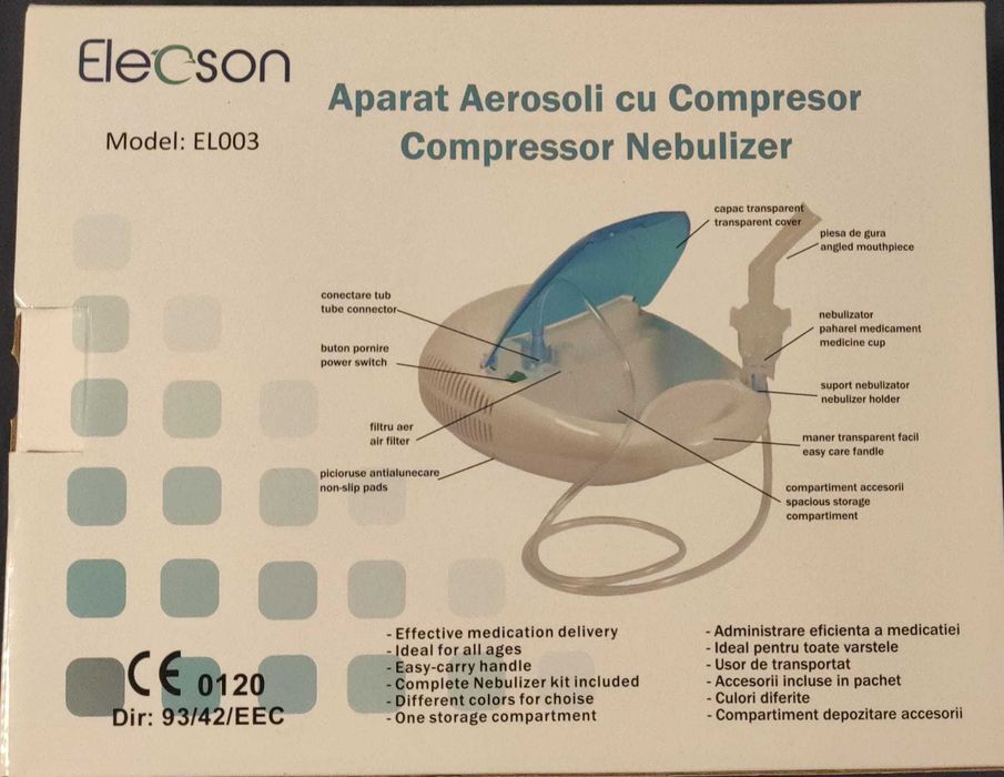 Aparat aerosoli cu compresor Elecson EL003