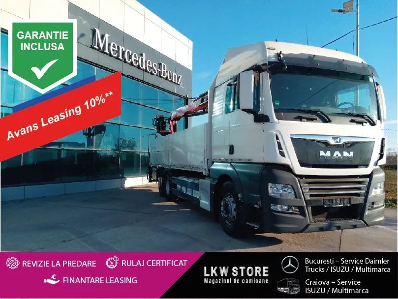 MAN TGX 26.460 6x2, macara Palfinger PK 18001L, 2 BUC , TOP !!! Primul Proprietar/ Stare Buna/ Posibilitate Leasing