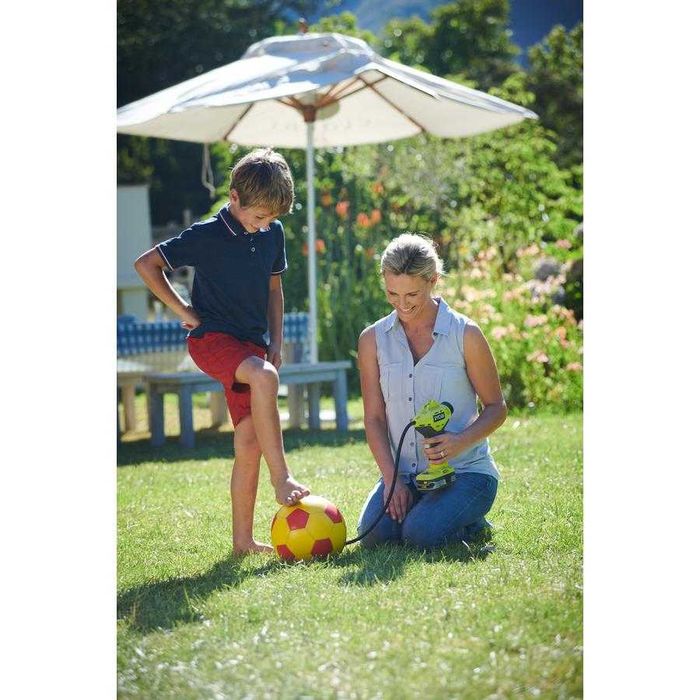 Mini compresor pe acumulator Ryobi , 18 V, 150 PSI/10.34 bar