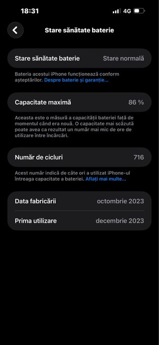 Telefon mobil Apple Iphone 15 plus, 128GB, 5G, Blue