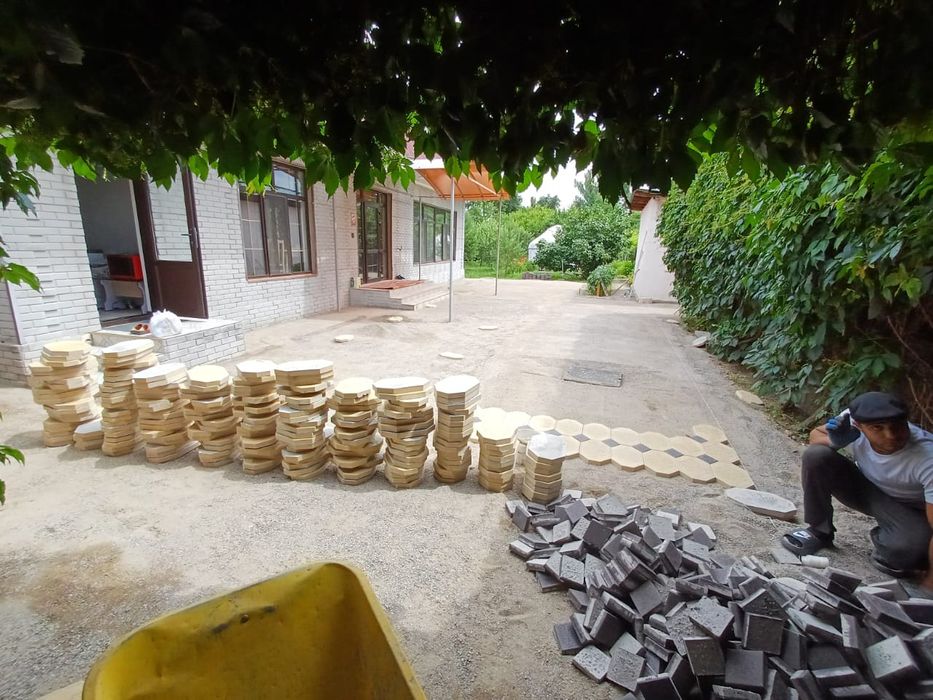 Укладка брусчатки