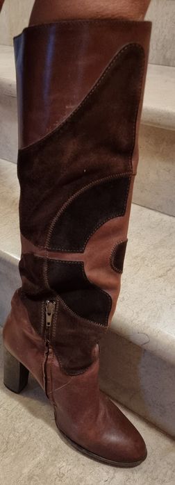 Кожени ботуши  Miss Sixty