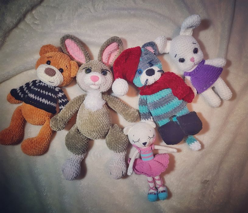 Вязаные игрушки ручной работы