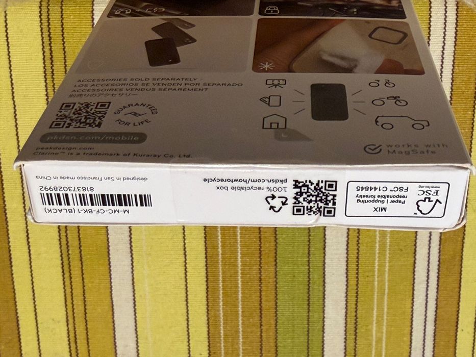 Husă telefon iPhone 17 Pro Peak Design Everyday Clarino negru