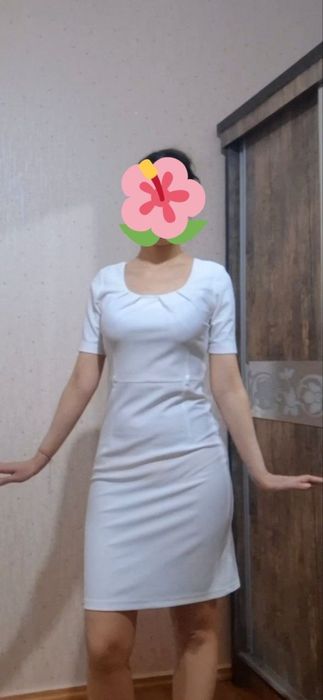 Платье летнее, лёгкое, новое , белоснежное
