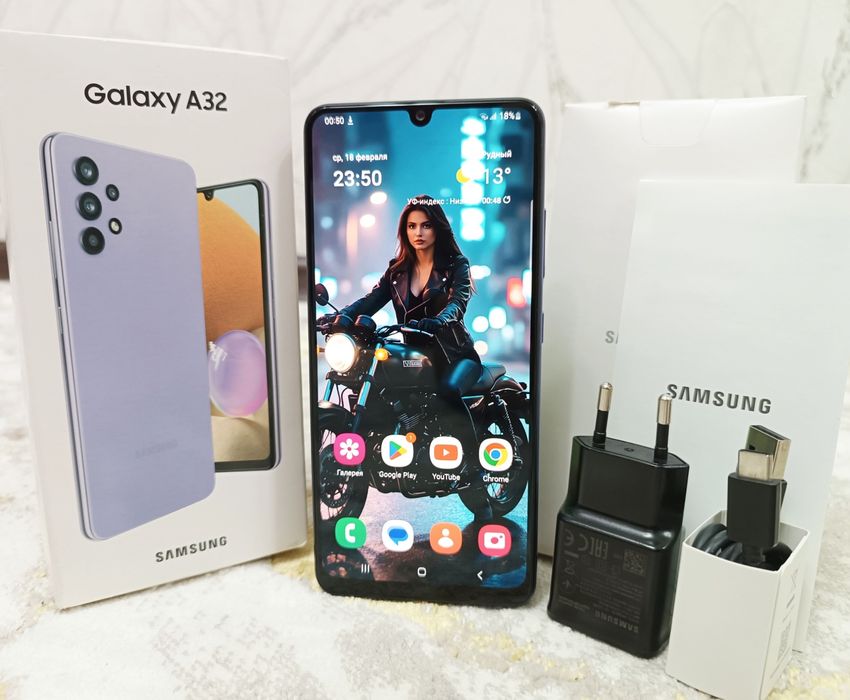 SAMSUNG A32 Весь комплект, 128Гб.