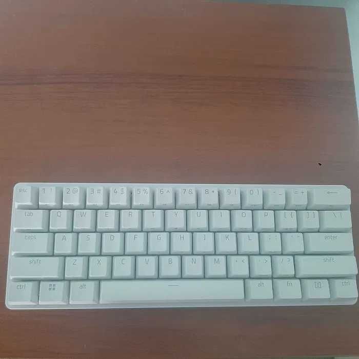 Razer Hunstman Mini, Optical Red, бяла