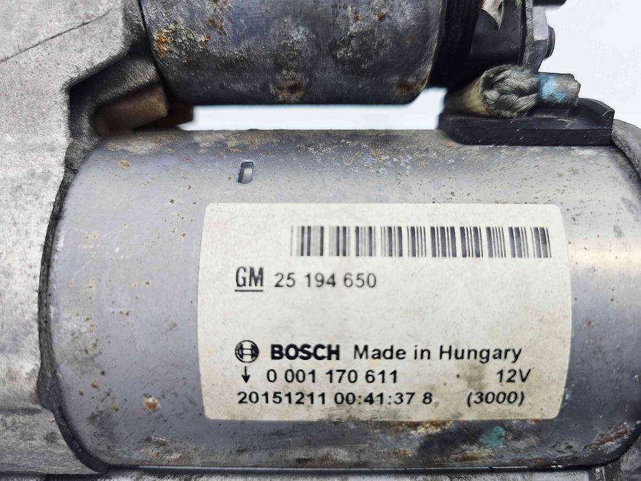 Electromotor 10 dinti Opel Mokka [Fabr 2012-2019] 25194650 1.4 B B14N