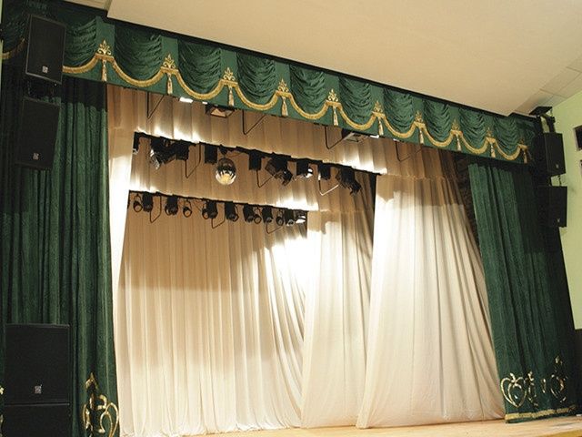 Шторы театральные занавес для сцены