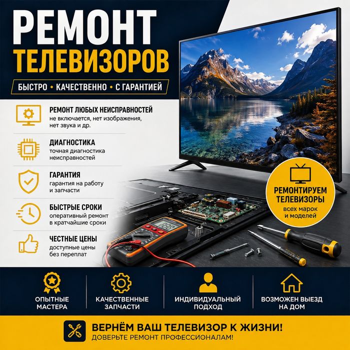 Ремонт телевизоров на дому