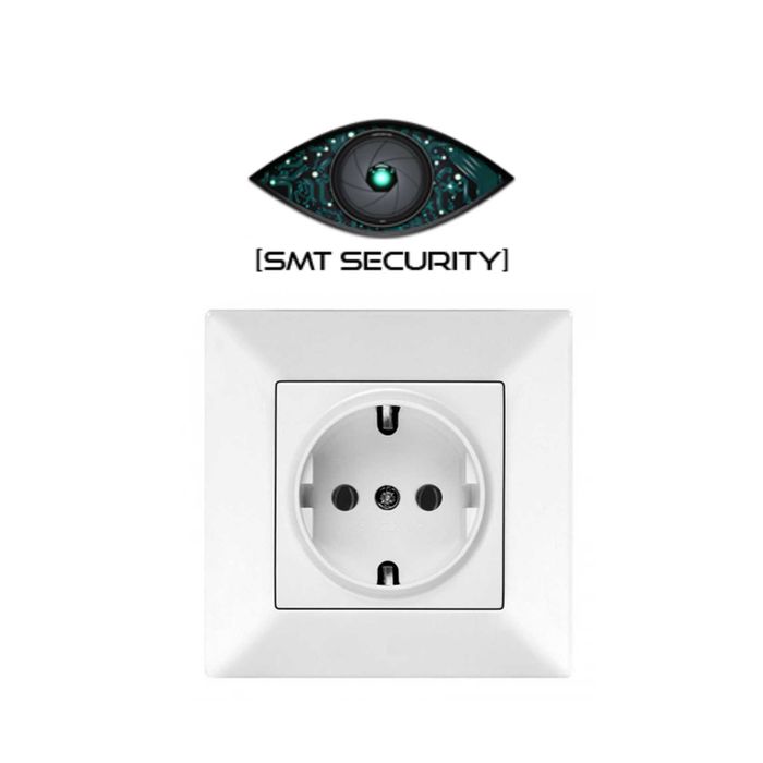 Microfon Spion Profesional cu cartela GSM, Integrat in Priza Clasica 220V de Perete cu Activare Vocala SMT SECURITY