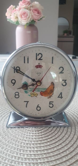 Vând ceas de masă Diamond, detaliu Gaina cu Pui