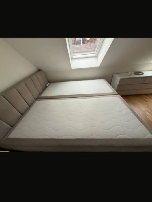 Pat boxspring la mâna doua. 180/200