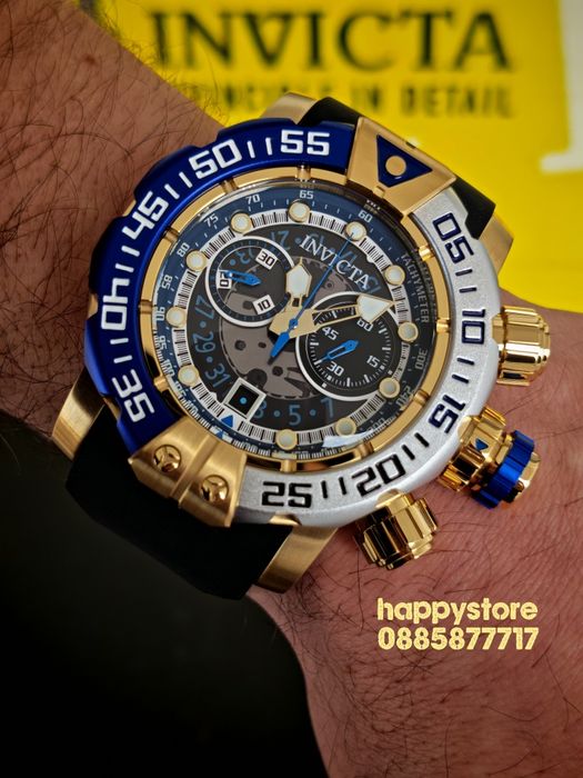 INVICTA Foxhound gold 57 mm, Инвикта нов ръчен часовник