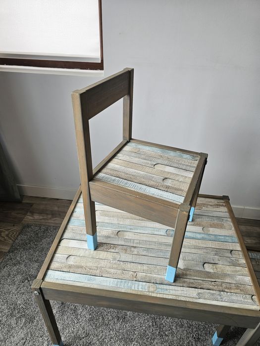 IKEA set copii masuta 2 scaune lemn