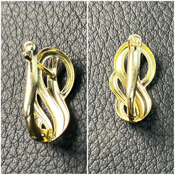 Златни обеци  ЧИСТО НОВИ 14 карата 585 zlatni obeci zlaten gold