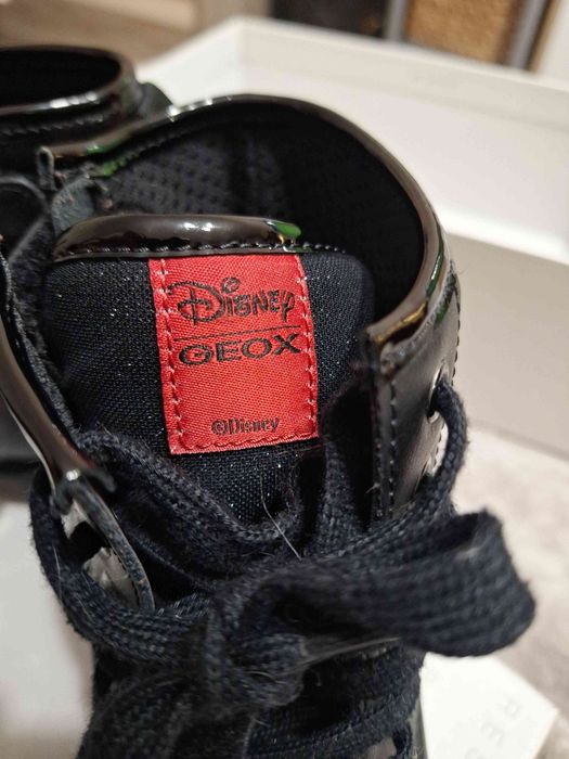 Черни детски боти от естествена кожа GEOX Disney 35 номер