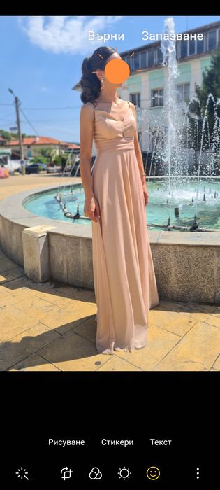 Официална рокля с брокат